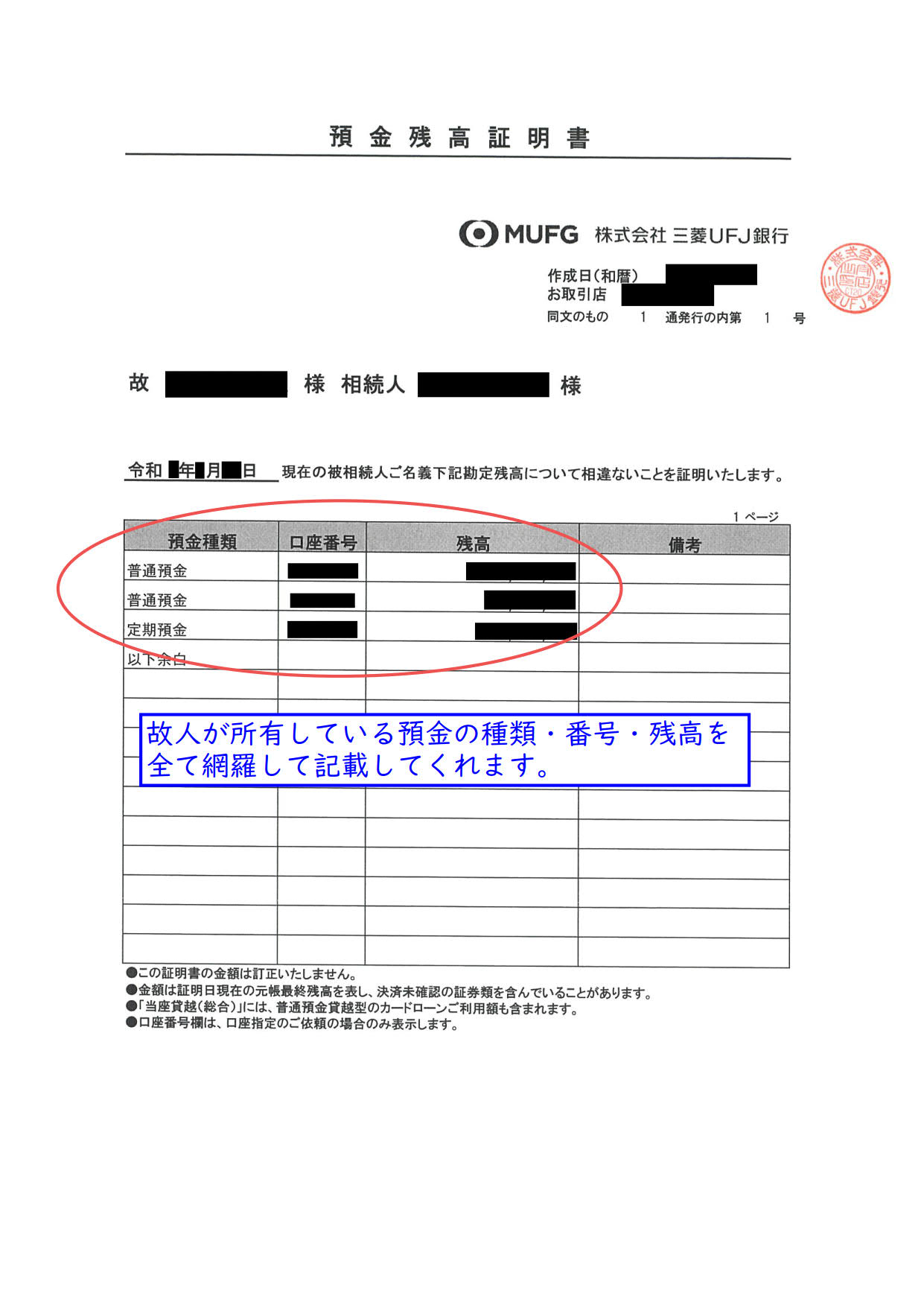 相続税の申告で残高証明書を取得して税務署に提出する必要はありますか 東京の相続税申告専門 税理士法人ブライト相続